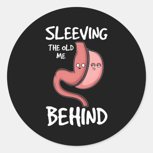 Adesivo Cirurgia Bariátrica Divertida Eu Estou Dormindo O  (Frente)