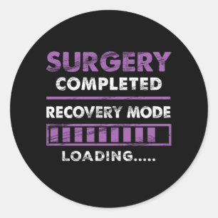 Adesivo Cirurgia Concluída Modo de Recuperação Carregando