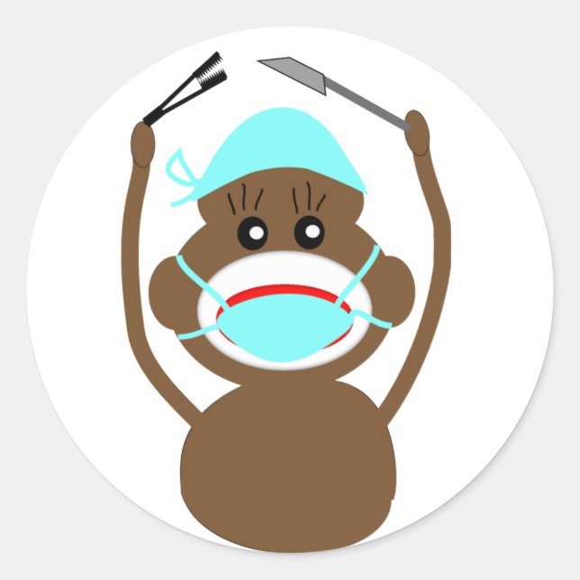 Adesivo Cirurgia Geral do Sock Money - Adorável (Frente)