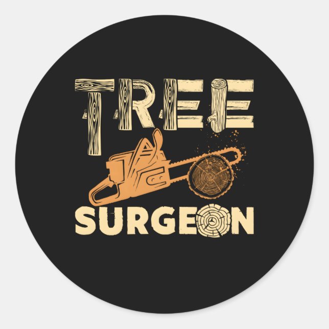 Adesivo Cirurgião Árvore Arborista (Frente)
