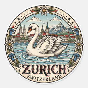 Adesivo Cisne em Zurique Suíça