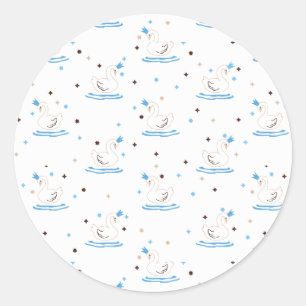 Adesivo Cisne Encantado lago Swan Fairy Tale Crowan Swan