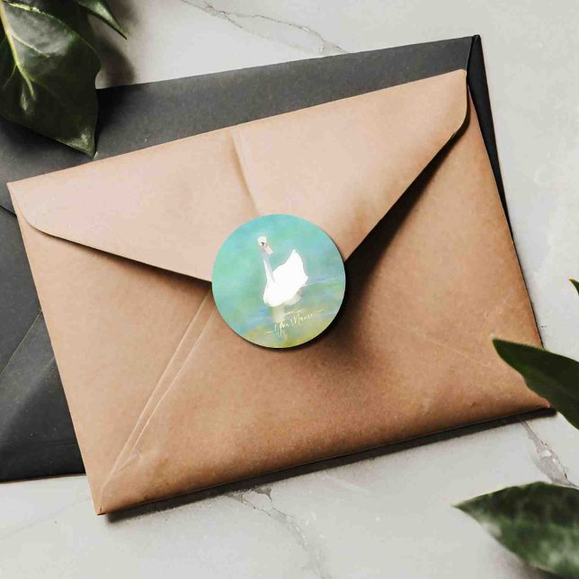 Adesivo Cisne no lago Balaton - personalizado (Criador carregado)