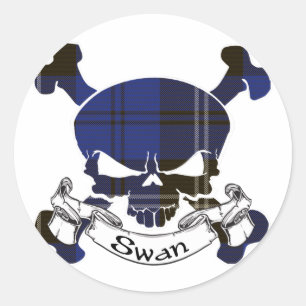 Adesivo Cisne Tartan