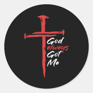 Adesivo Citação Cristã Religião Sempre Me Têm Deus