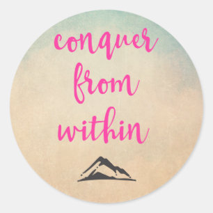 Adesivo Citação da Tipografia Inspirativa na Determinação