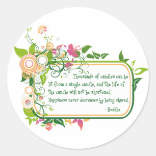 Adesivo Citação da Vela do Solteiro Buda