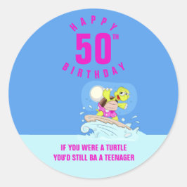 Adesivo Citação de 50 anos engraçada