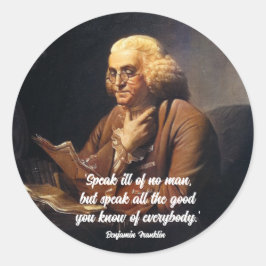 Adesivo Citação de Benjamin Franklin