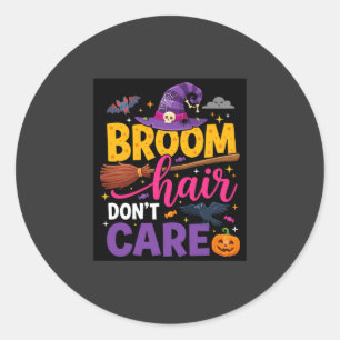 Adesivo Citação de Bruxa do Cabelo de Vassoura de Hallowee