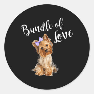 Adesivo Citação de Cachorro Fofo Yorkie