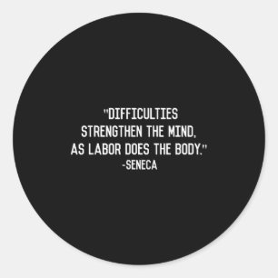 Adesivo Citação de Filosofia de Seneca Stoic
