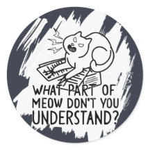 Citação de Gato Branca Engraçado