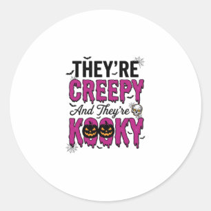 Adesivo Citação de Halloween Sinistro Kooky Assustador Vin