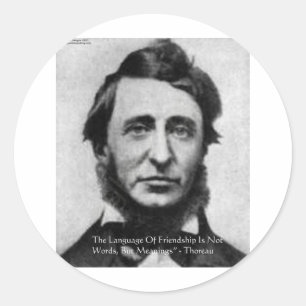 Adesivo Citação de Henry David Thoreau
