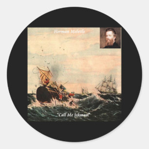 Adesivo Citação de Herman Melville Chame-me Ismael