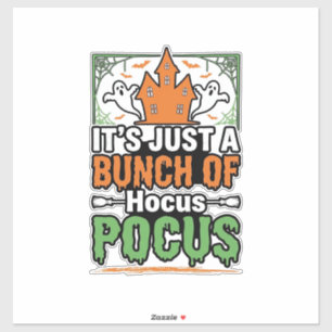 Adesivo Citação de Hocus Pocus de Halloween Design em Veto