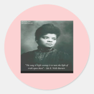 Adesivo Citação de Ida B Wells & Truth