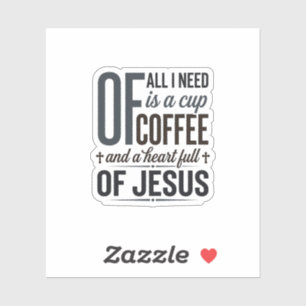 Adesivo Citação de Jesus do Café Cristão Camisa Vintage De