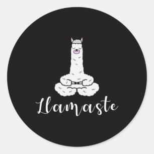Adesivo Citação de Lhama de Meditação Namaste Yoga, Lhamas