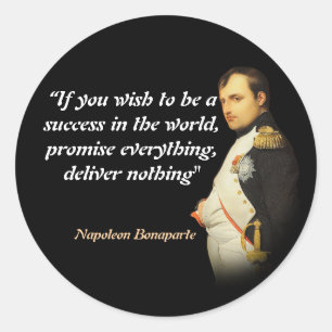 Adesivo Citação de Napoleão Bonaparte Sobre o Sucesso