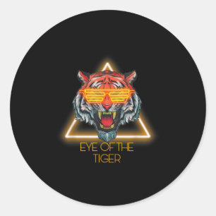 Adesivo Citação de Olhos de Tigre Motivacional