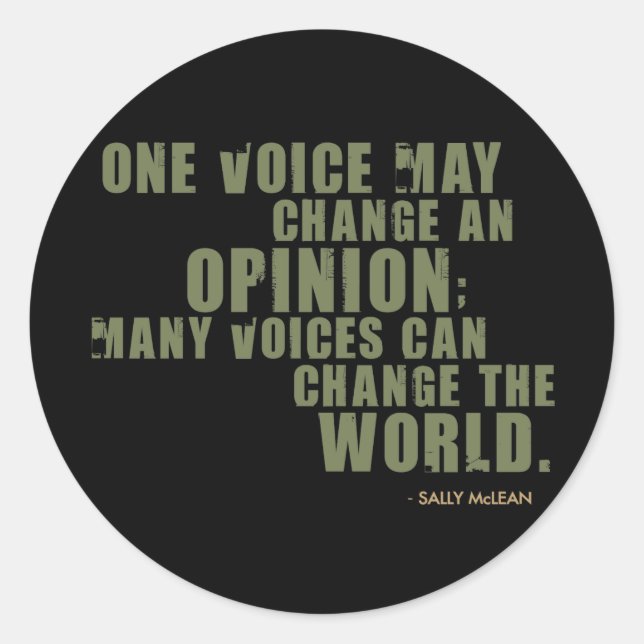 Adesivo Citação de Sally McLean (Frente)