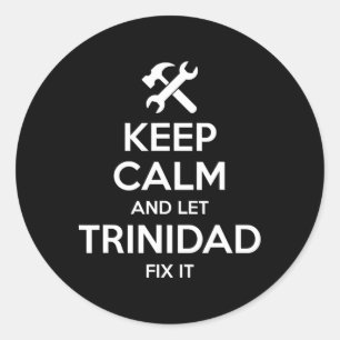 Adesivo Citação de Trinidad Fix Festa de Aniversário Engra