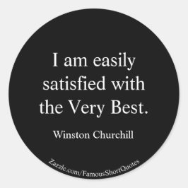 Adesivo Citação de Winston Churchill; O Melhor de Todos