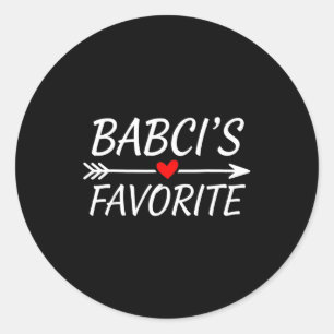 Adesivo Citação do Coração da Criança Favorita da Babci Av