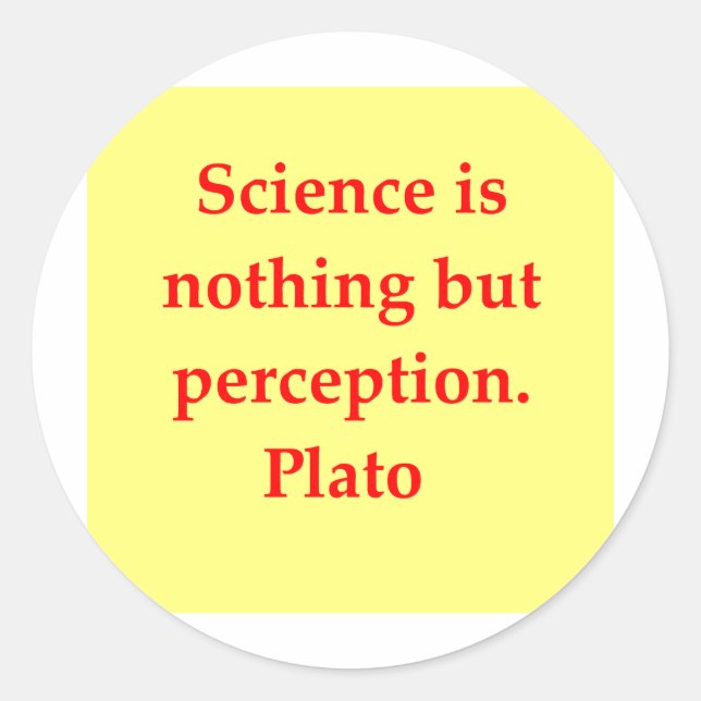 Adesivo citação do excelente plato (Frente)