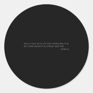 Adesivo Citação Do Seneca Sobre A Vida - Roma Antiga - Sto