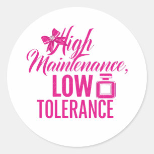 Adesivo Citação engraçada cor-de-rosa atitude feminina
