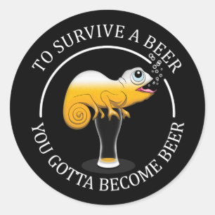 Adesivo Citação Engraçada de Beer Lover - Cerveja