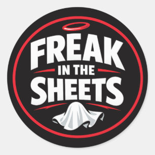Adesivo Citação engraçada de Freak in the Sheets