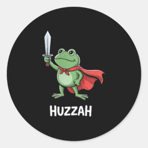 Adesivo Citação engraçada de meme de espada Huzzah Cavalei