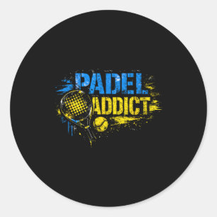Adesivo Citação engraçada de viciado em padel 