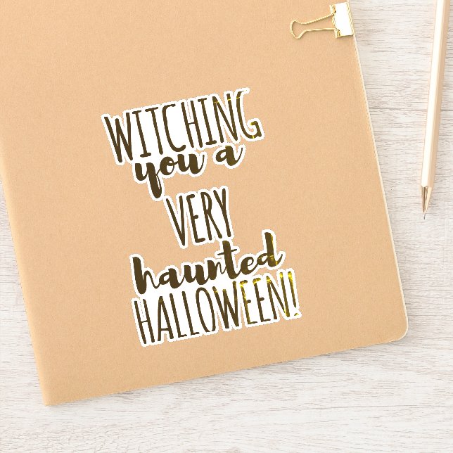Adesivo Citação engraçada do Halloween (Notebook)