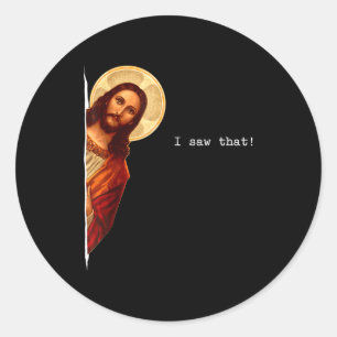 Adesivo Citação Engraçada Jesus Meme Eu Vi Esse Presente C