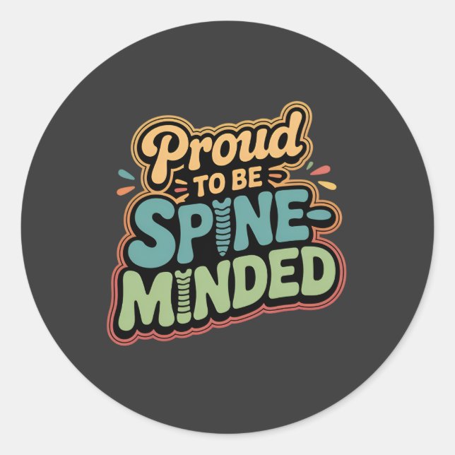 Adesivo Citação Engraçado do Chiropractor Gift Spine Healt (Frente)