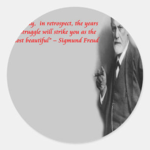 Adesivo Citação Famosa da "Luta" de Sigmund Freud