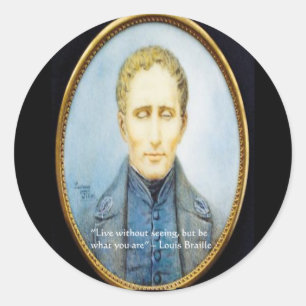 Adesivo Citação Famosa de Louis Braille