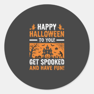 Adesivo Citação Feliz Halloween Casa Assombrada Assustador