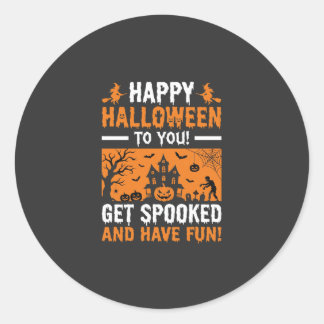 Adesivo Citação Feliz Halloween Casa Assombrada Assustador