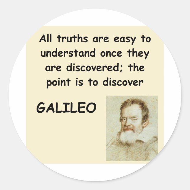 Adesivo citação galileo (Frente)