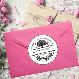 Adesivo Citação Inspiradora de Árvore de Reunião da Famíli