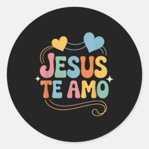 Adesivo Citação Inspiradora e Amorosa em Espanhol Jesus Te