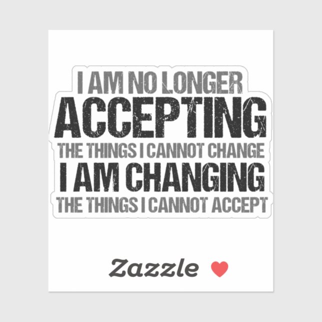 Adesivo Citação Inspirativa Ativista Política sobre Mudanç (Folha)