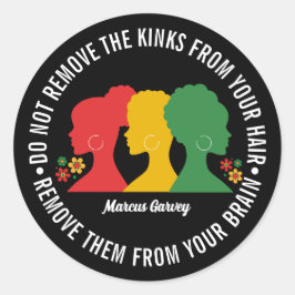 Adesivo Citação Inspirativa de CABELO PRETO