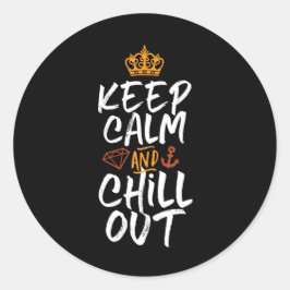 Adesivo Citação Inspirativa e Slogan Mantenham Calma